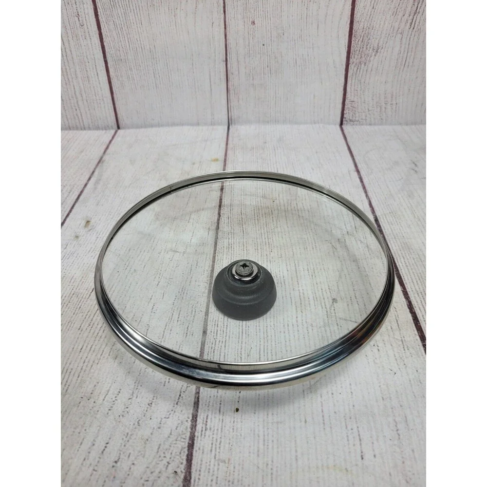 Vintage Revere Ware Copper Clad Bottom Skillet w Glass Lid 2272609 Free Shipping